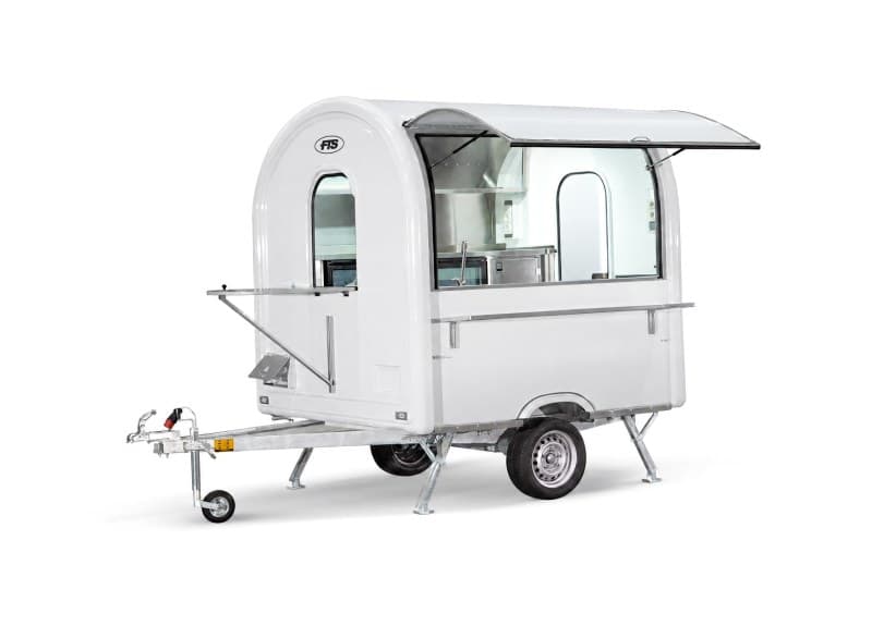 Remolque de café y bar Barista blanco, tamaño AIR 220