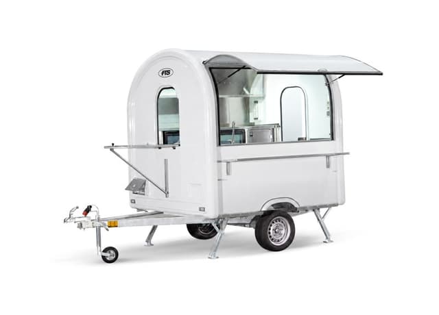 Remolque de café y bar Barista blanco, tamaño AIR 220