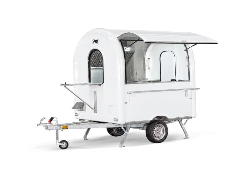 Remolque food truck Chef+ blanco, tamaño AIR 220