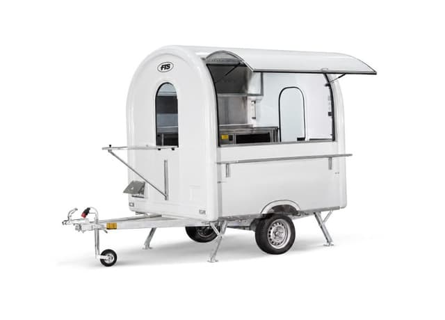Remolque food truck Essentiel blanco, tamaño AIR 220