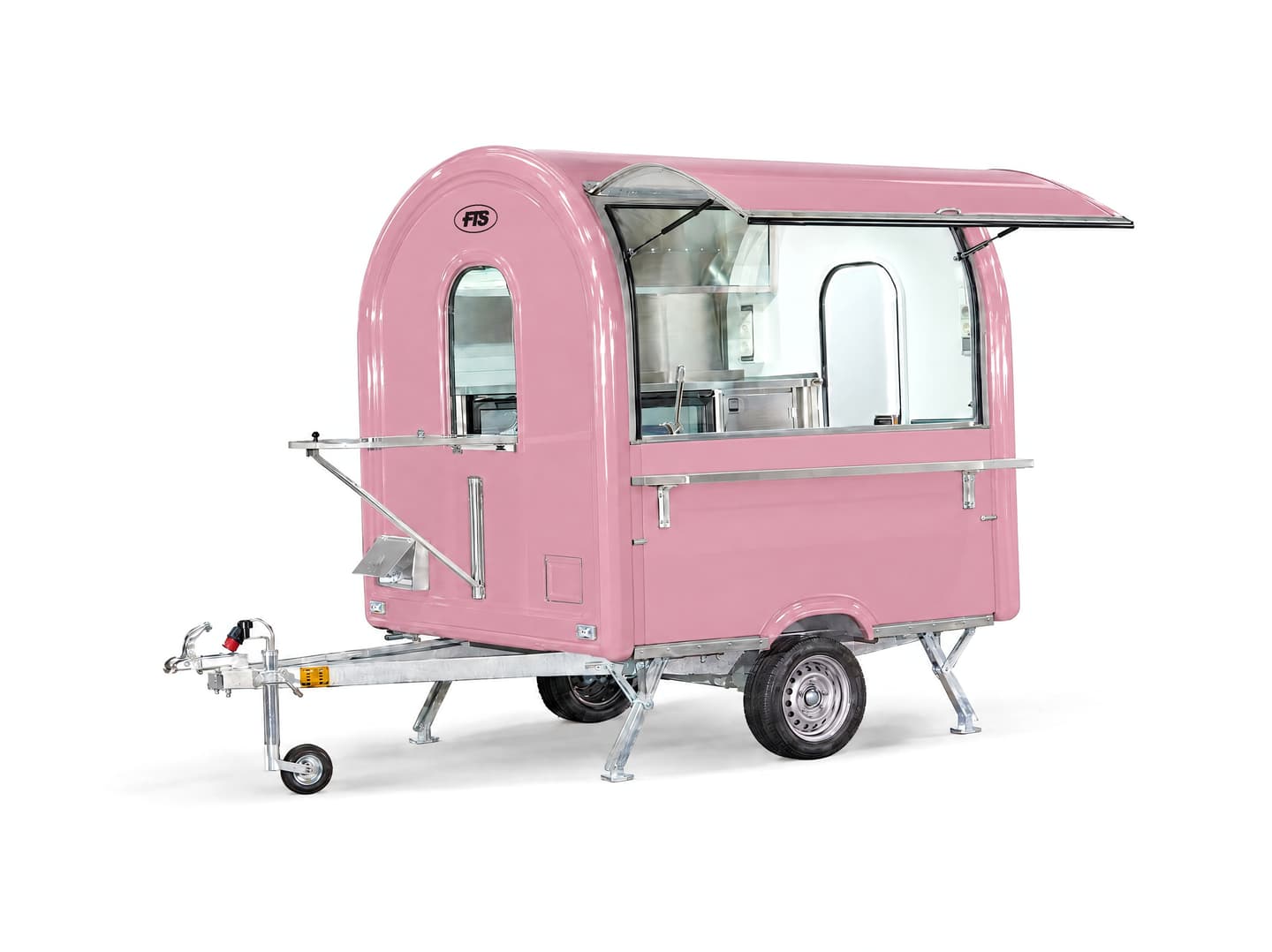 Remolque de café y bar Barista rosa, tamaño AIR 220