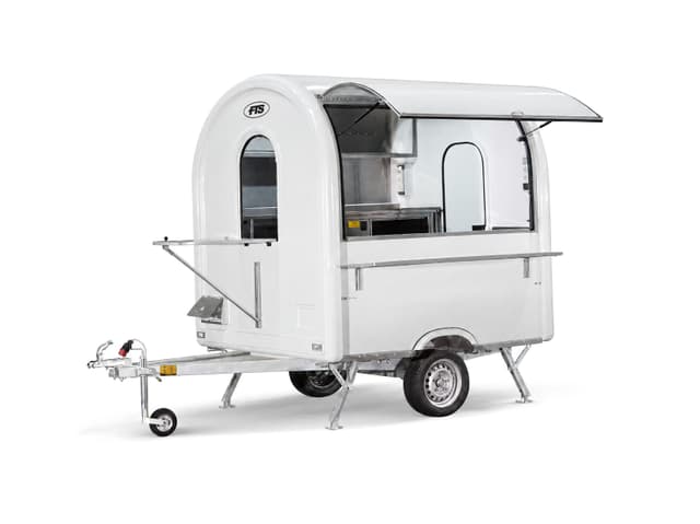 Remolque food truck Essentiel blanco, tamaño AIR 220